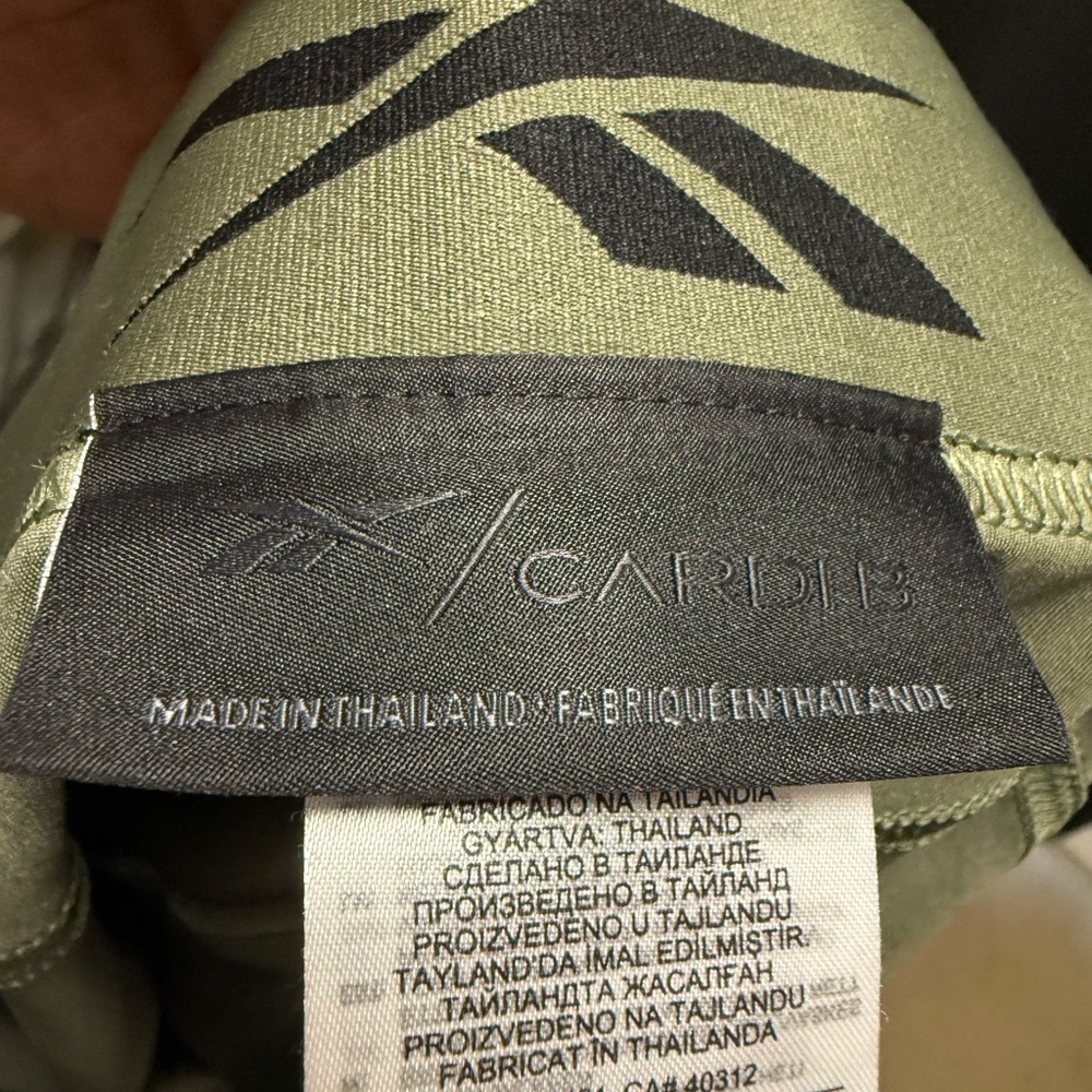 Reebok X Cardi B Khaki Green Sportswear Set